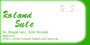roland sule business card