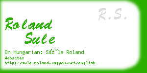 roland sule business card